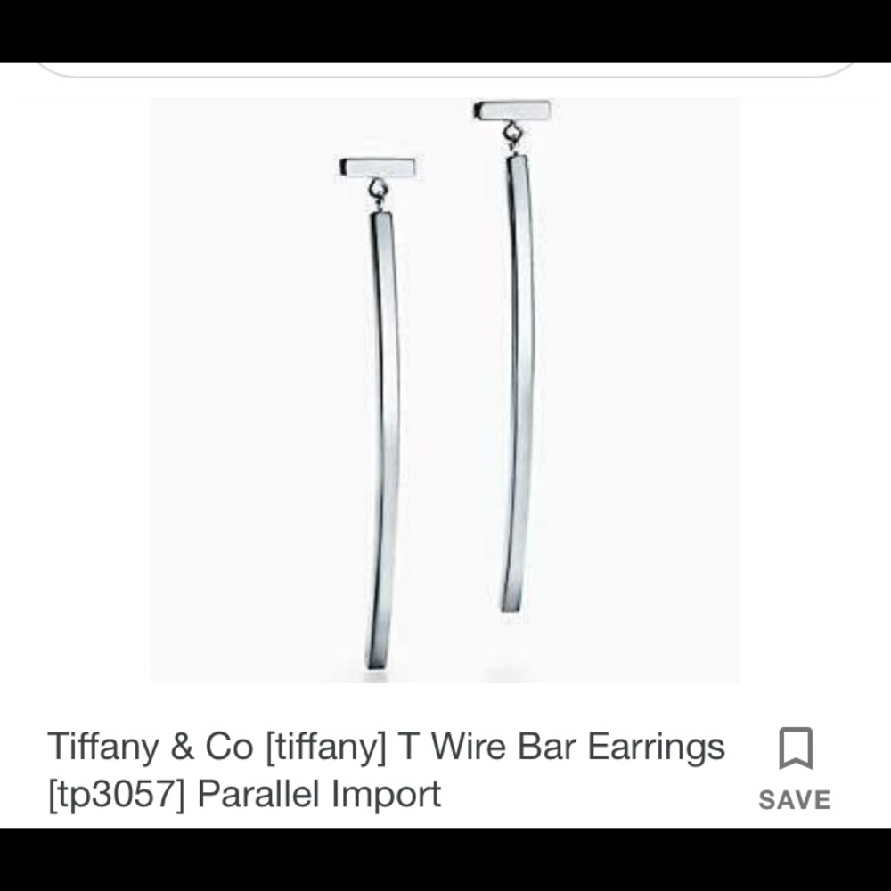 ISO Tiffany T-Bar Silver Earring